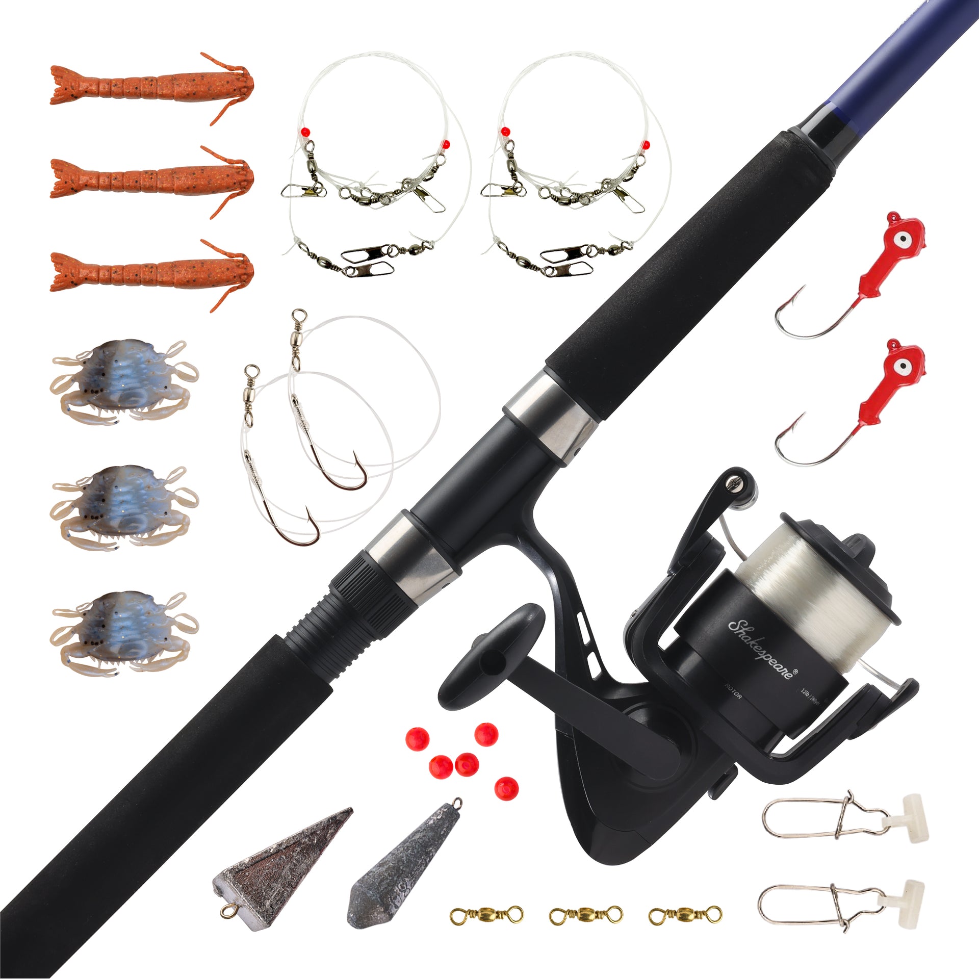 Catch More Fish™ Surf Pier 8 Ft Spinning | Shakespeare