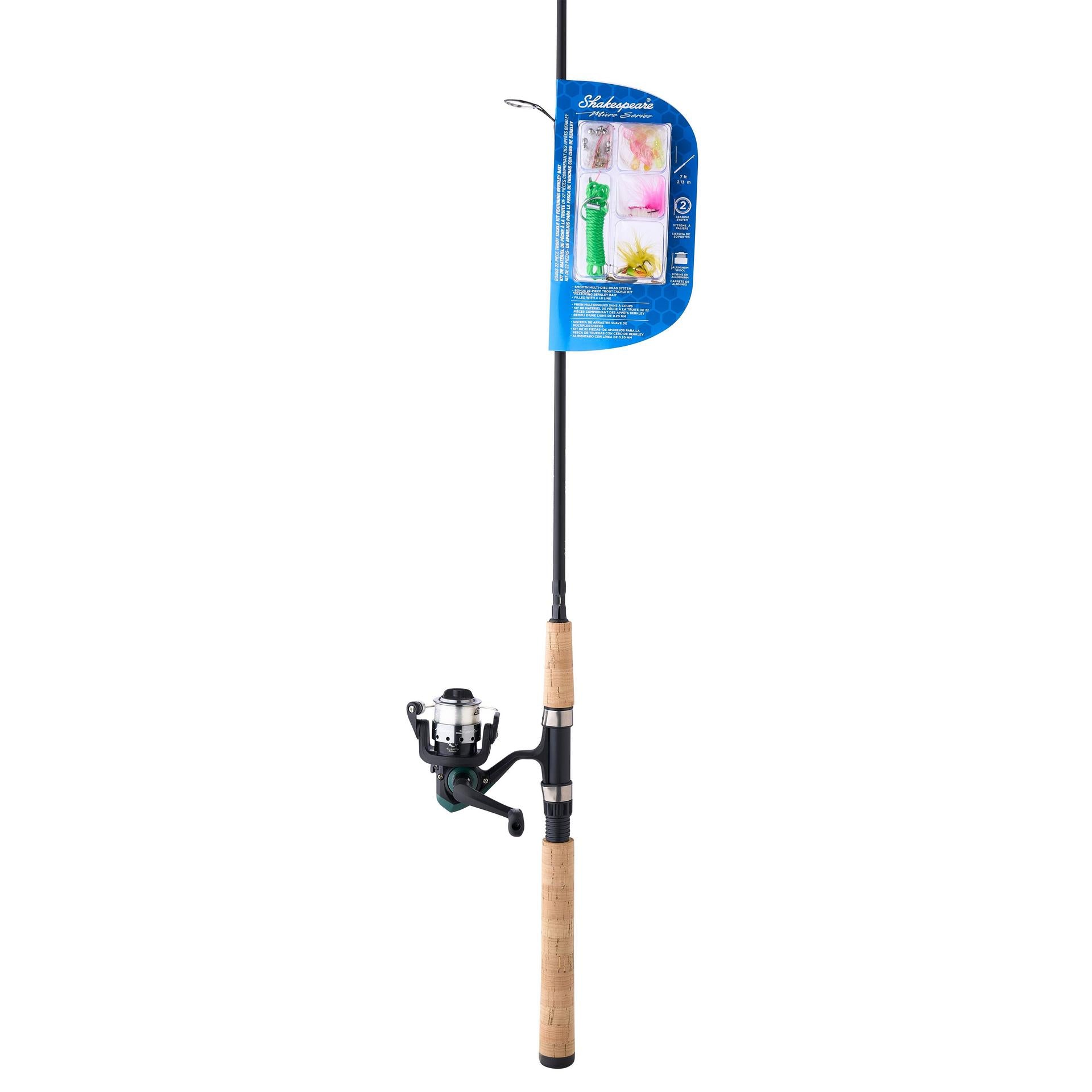 shakespeare fishing rods walmart Cirrus Spinning Combo in rod holder Catch More Fish Walleye Spinning
