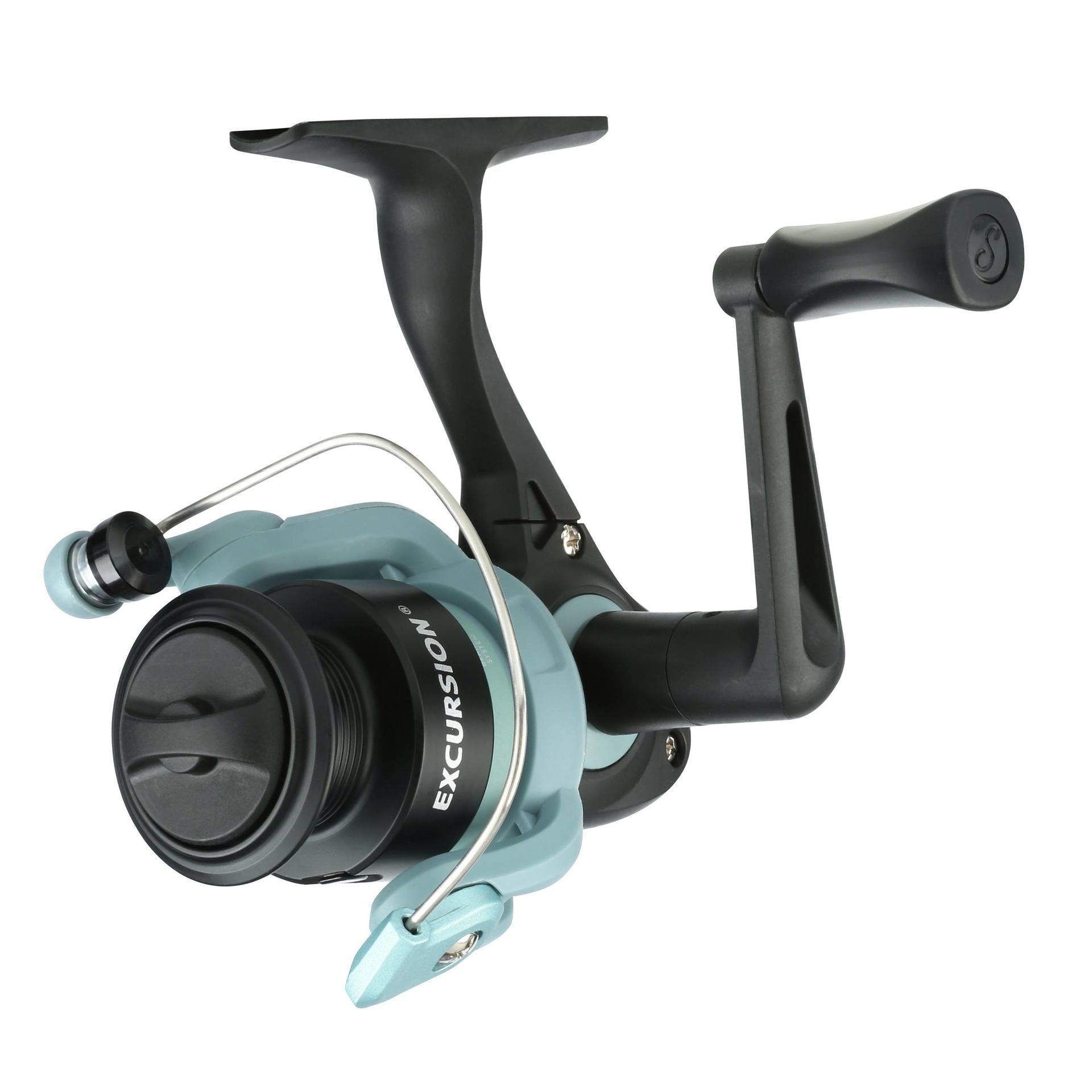 Shakespeare Excursion Spinning Reel – Smooth 4+1 Ball Bearings, Aluminum Spool, Pre-Spooled With Stren