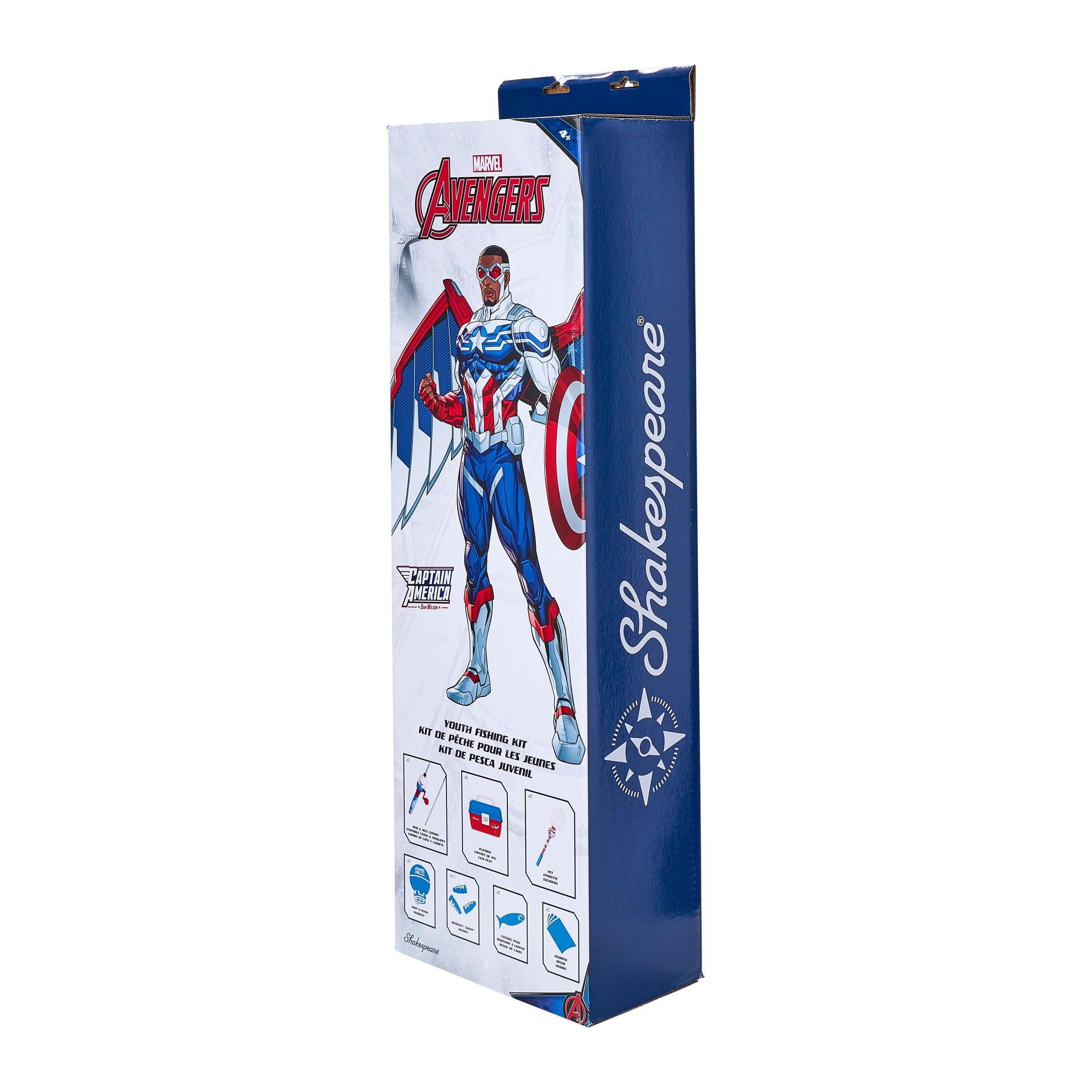 captain america fly fishing reel Marvel Captain America Fishing Kit