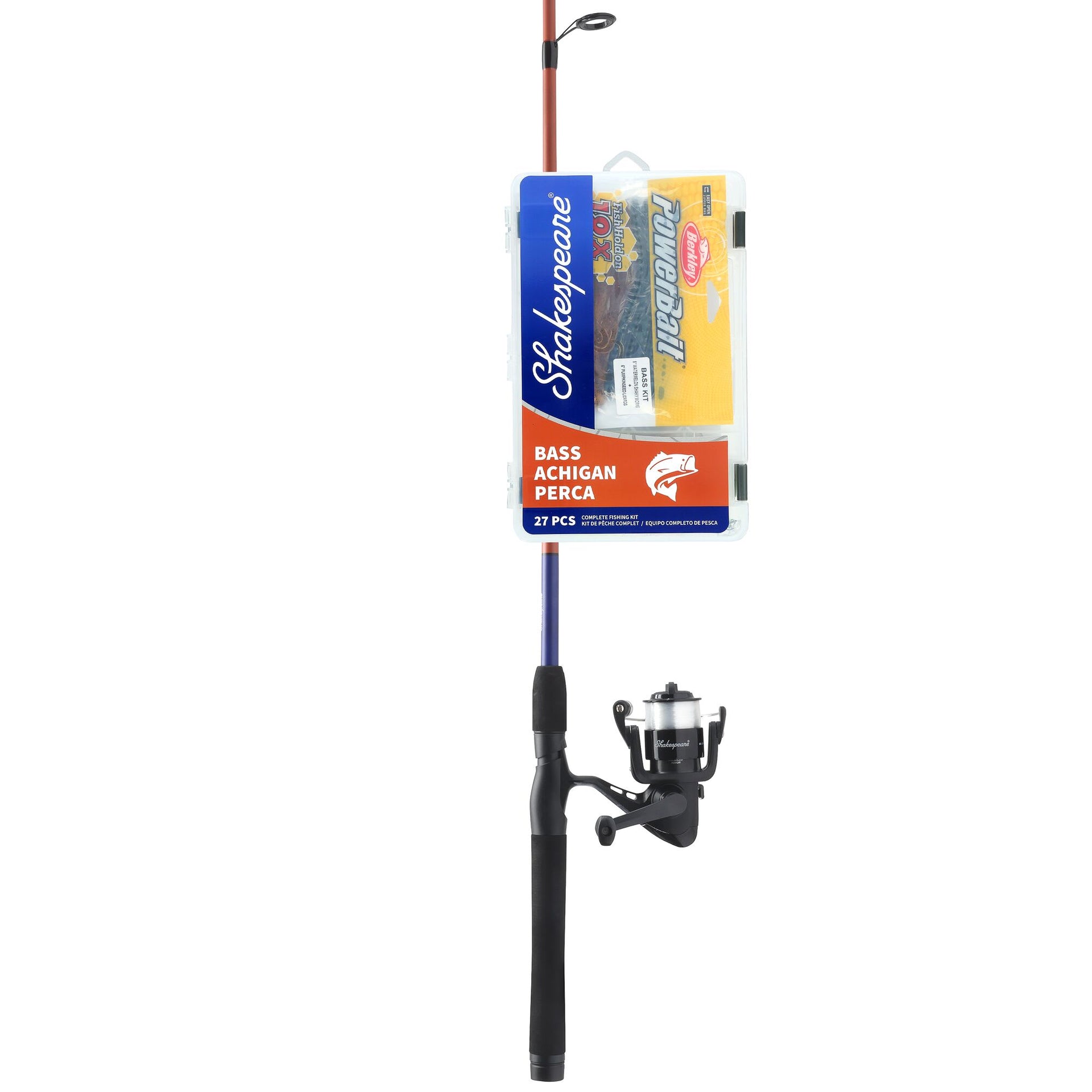 bass fishing rod combos Striped Topwater & Jigging Combo Everyday 7' Spinning This full Bass Smasher Rod Combo Kit