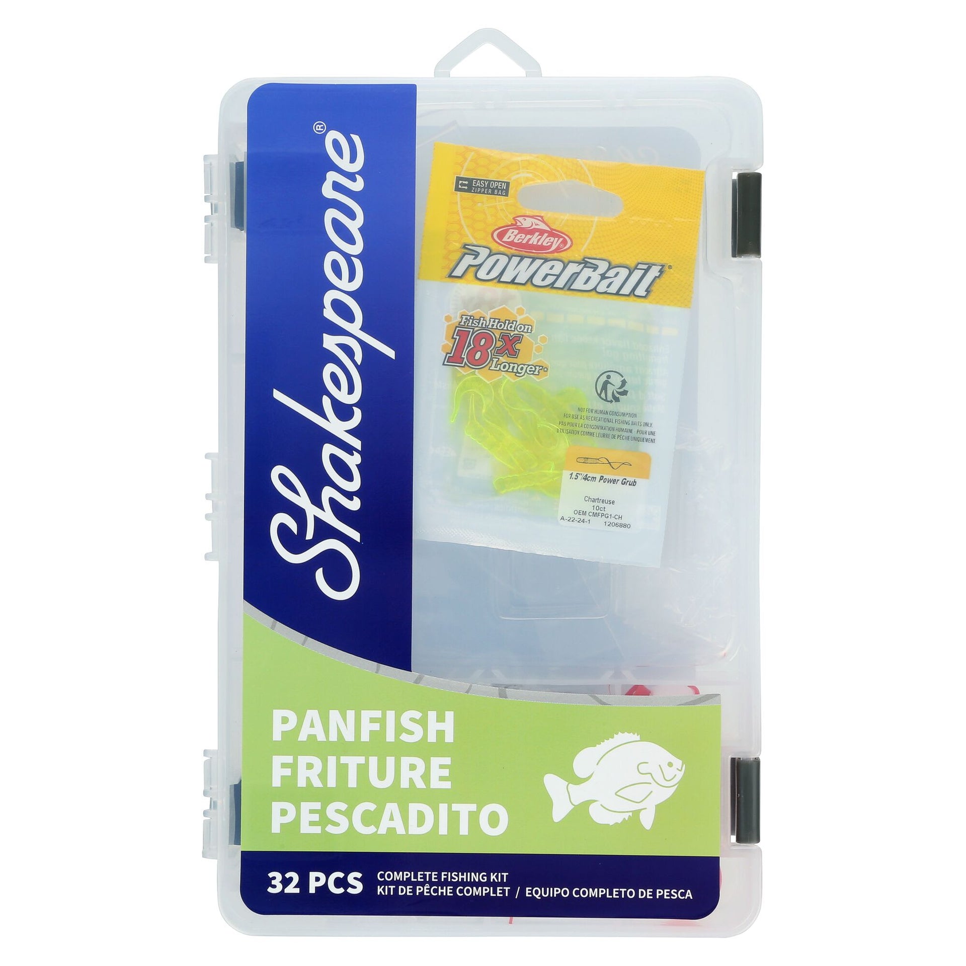 berkley catch more fish Shakespeare Fishing Tackle Kit Featuring durable plastic construction with secure latches Berkley Catch More Fish Rod