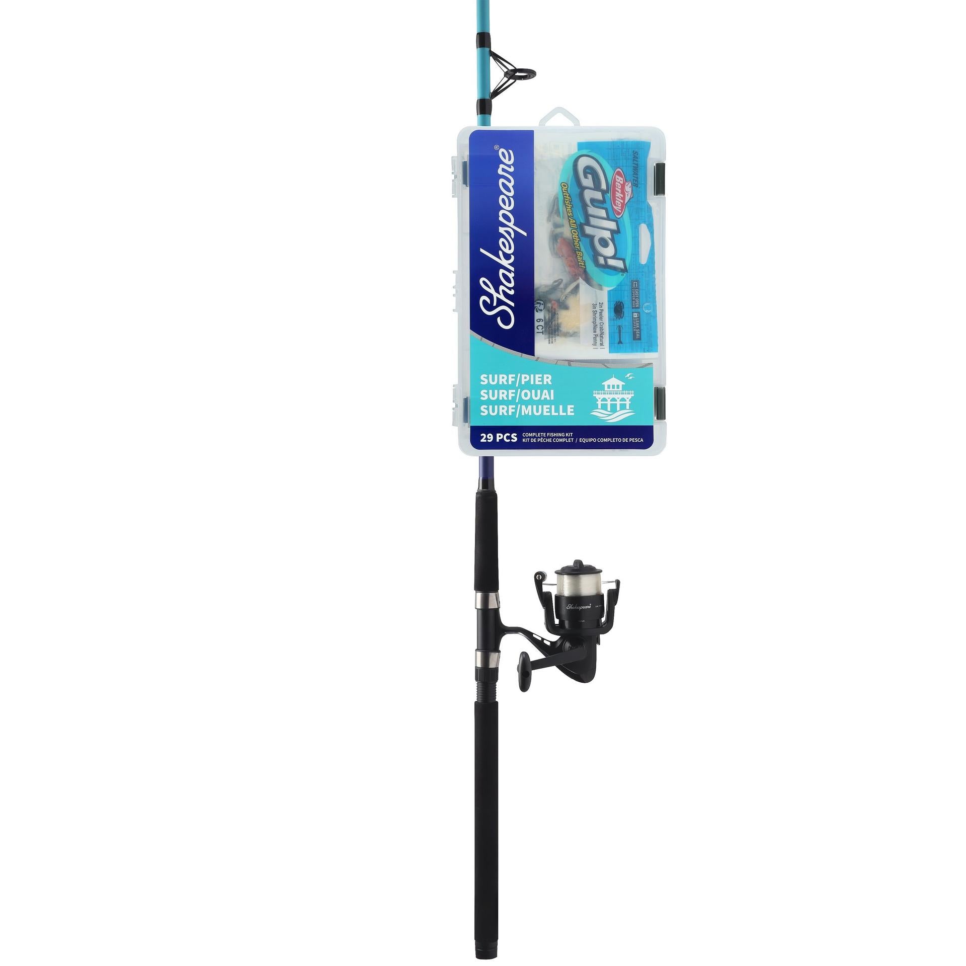 Catch More Fish™ Surf Pier 8 Ft Spinning | Shakespeare