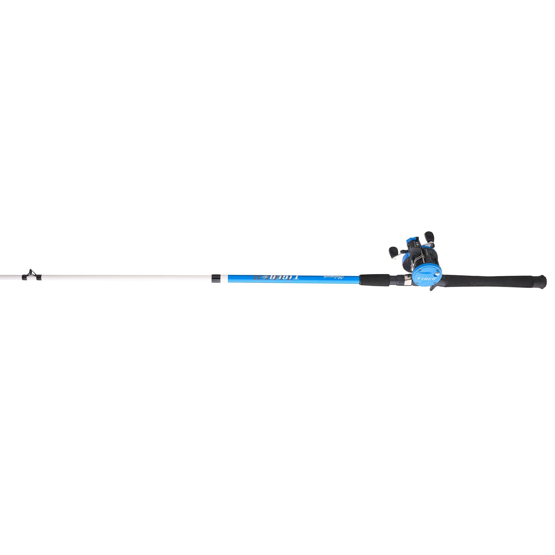 best tiger fishing reel Shakespeare Conventional Line Counter and Rod Combo, 7'10" 2-Piece Rod, Tubular Fiberglass Rod Blank Construction, Comfortable EVA Handle : Sports & Outdoors the 9 for catfish Vintage Shakespeare Tiger Enclosed Free